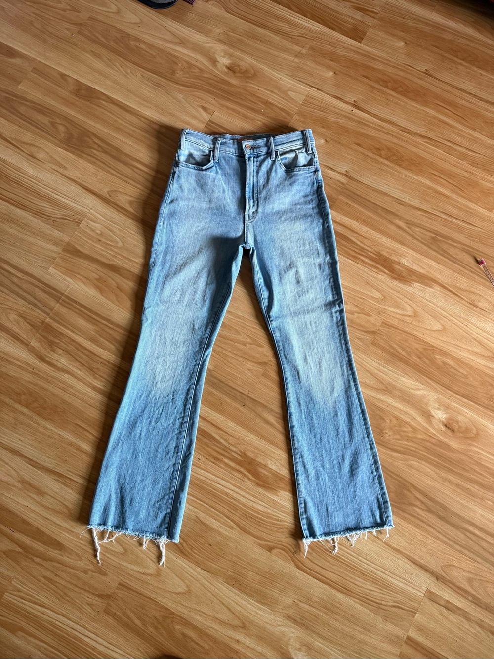 Awesome Mother Denim The Hustler Ankle Fray Jeans in Crossroads - Sz 27